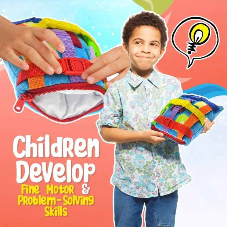 Sensory Plush Buckle Pillow - Little Chubby One