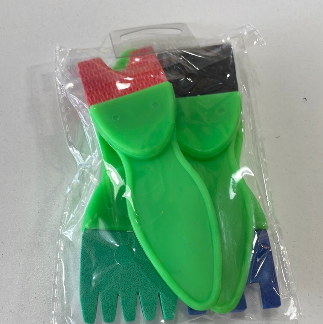 Four pack mini paint brushes green handel