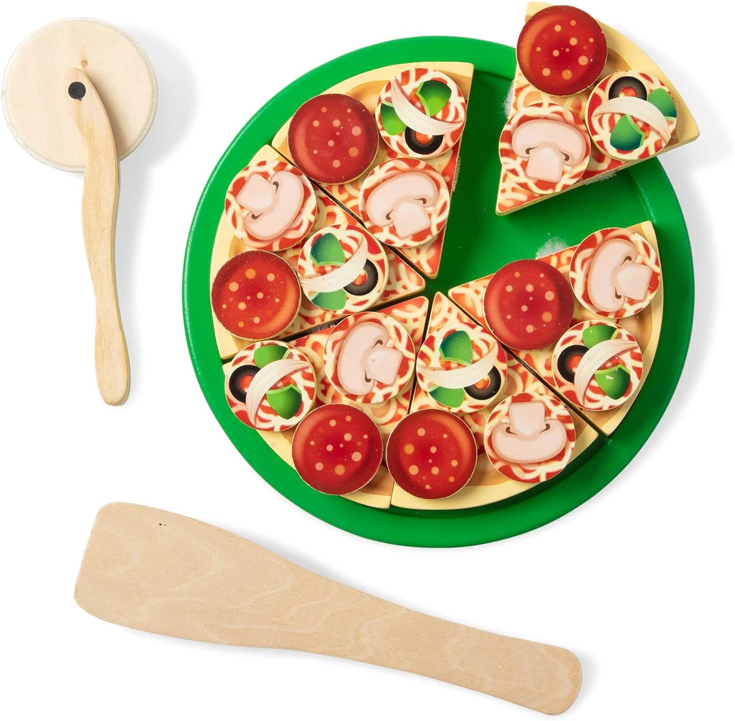 Wooden Pizza Play Food Set