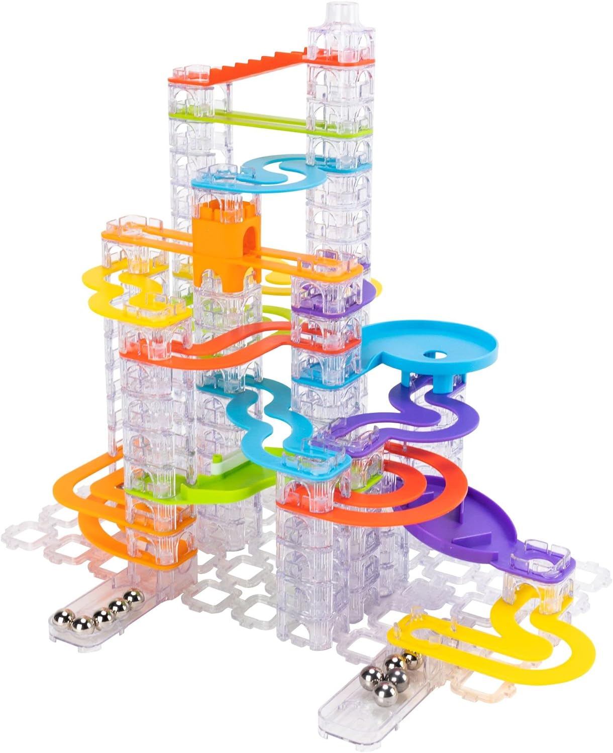 Trestle Tracks Deluxe Set - 124 Piece Modular Marble Run
