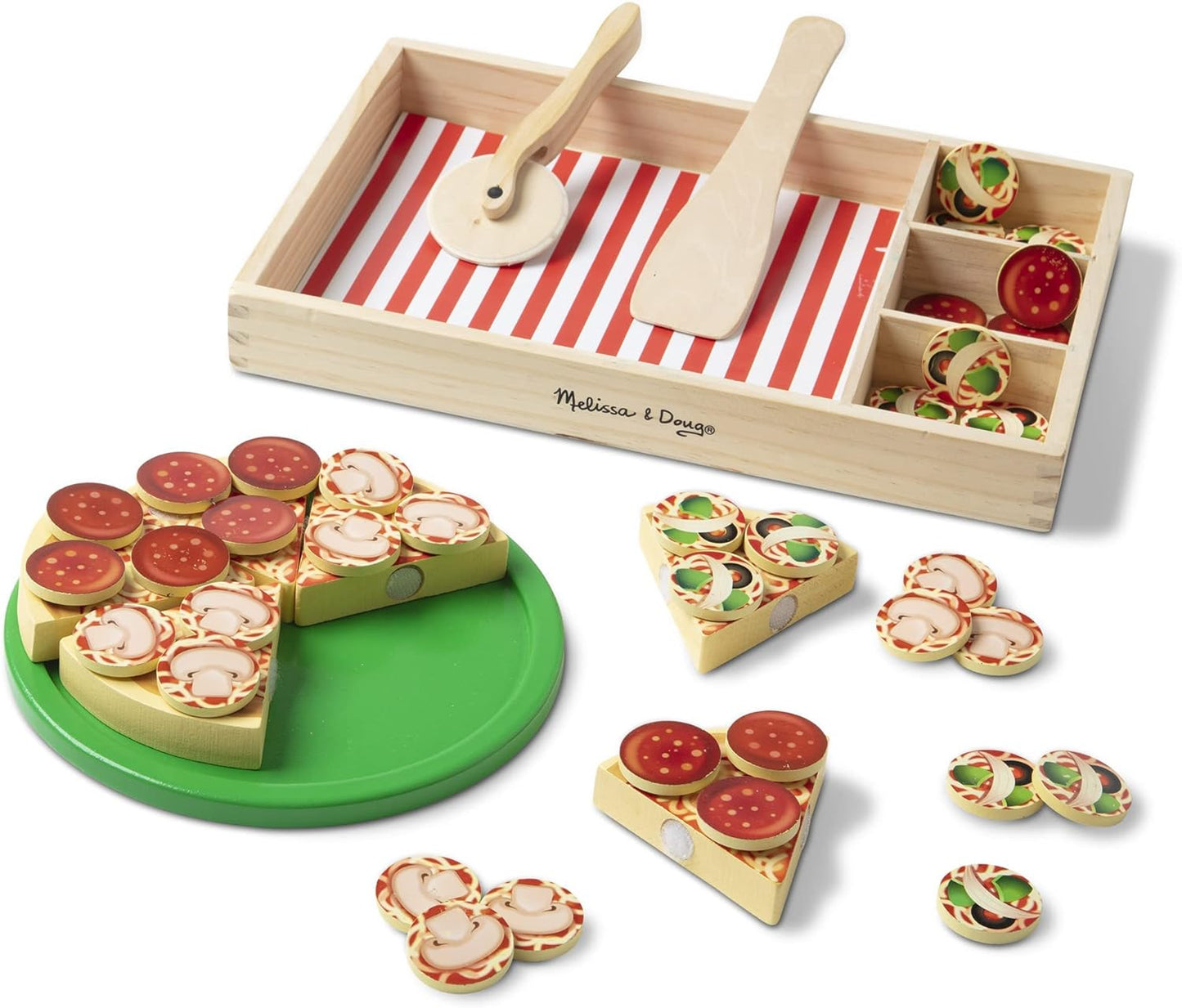 Wooden Pizza Play Food Set