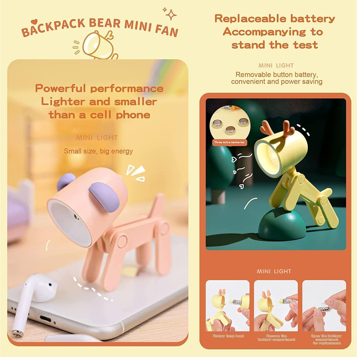 Mini Animal Lamp