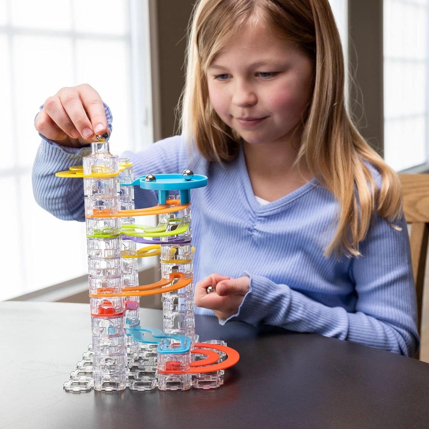 Trestle Tracks Builder Set - 73 Piece Modular Marble Run