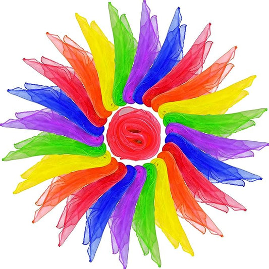 Movement and Rhythm Rainbow Scarves