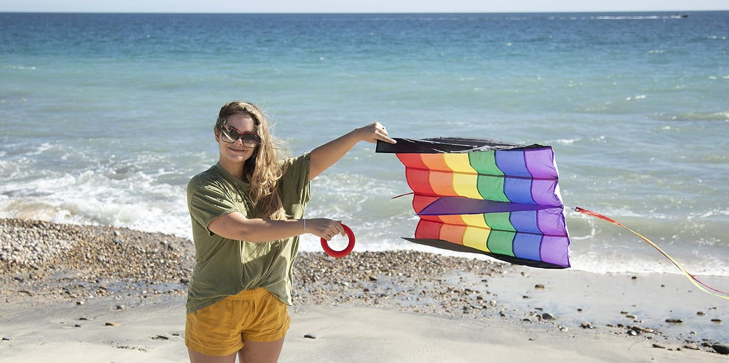 In the Breeze Rainbow Stripes 5.0 Parafoil Kite