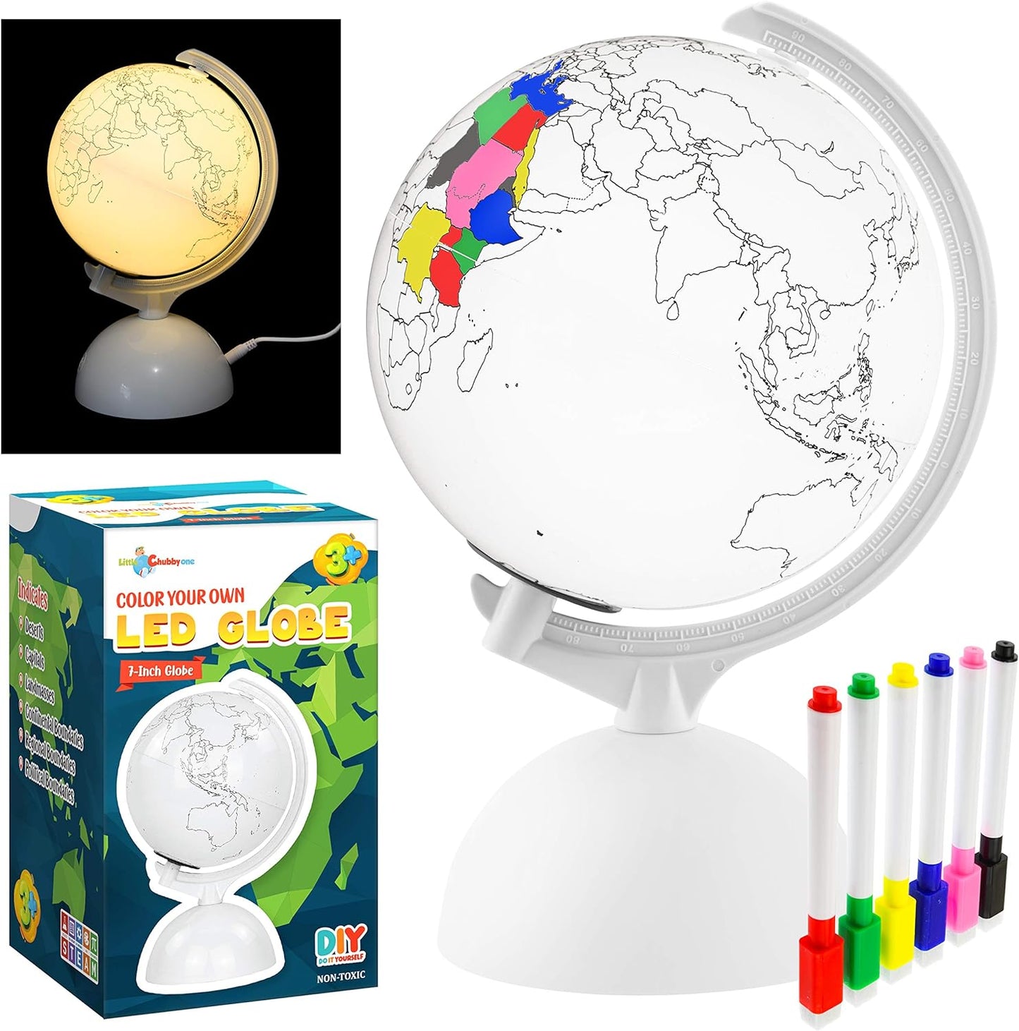 Color Your Own LED Globe