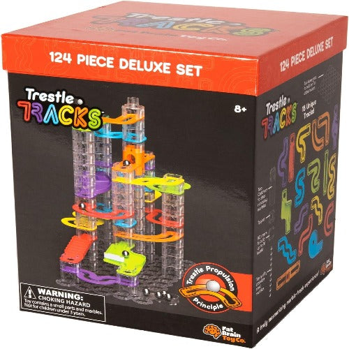 Trestle Tracks Deluxe Set - 124 Piece Modular Marble Run