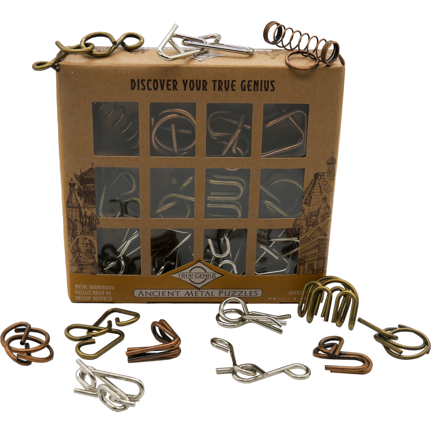 Ancient Metal 12 Piece Brain Teasers
