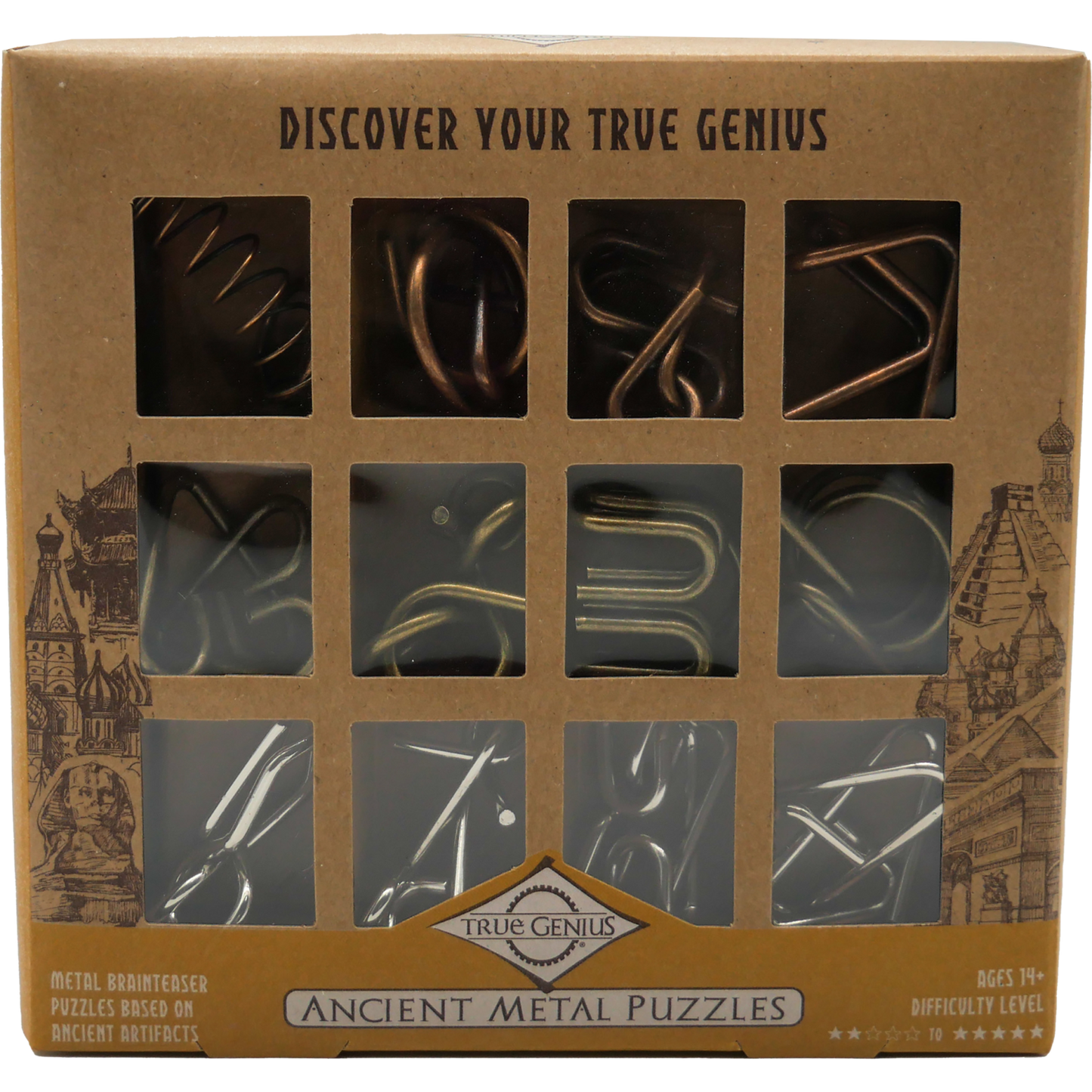 Ancient Metal 12 Piece Brain Teasers