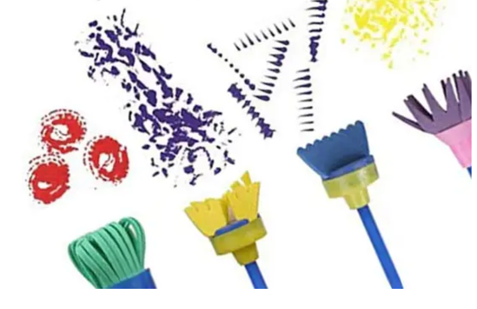 Texture Paint Brushes for Kids and Toddlers - 4pack