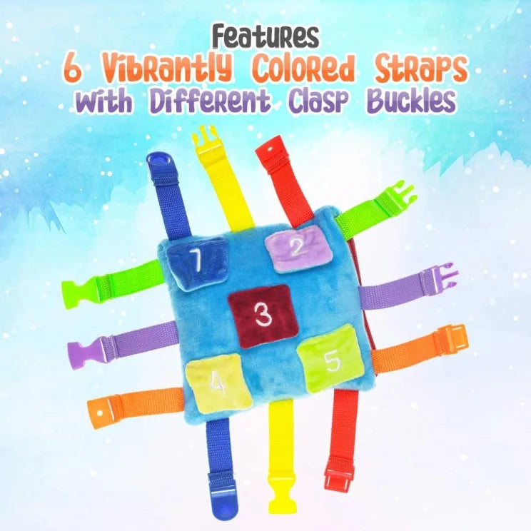 Sensory Plush Buckle Pillow - Little Chubby One