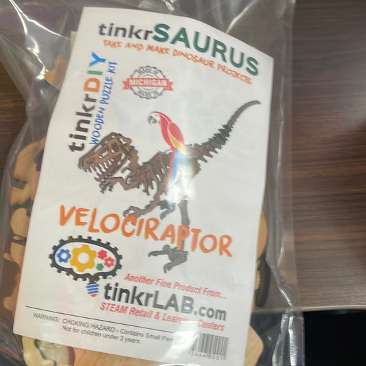 tinkrDIY: tinkrSAURUS - Velociraptor
