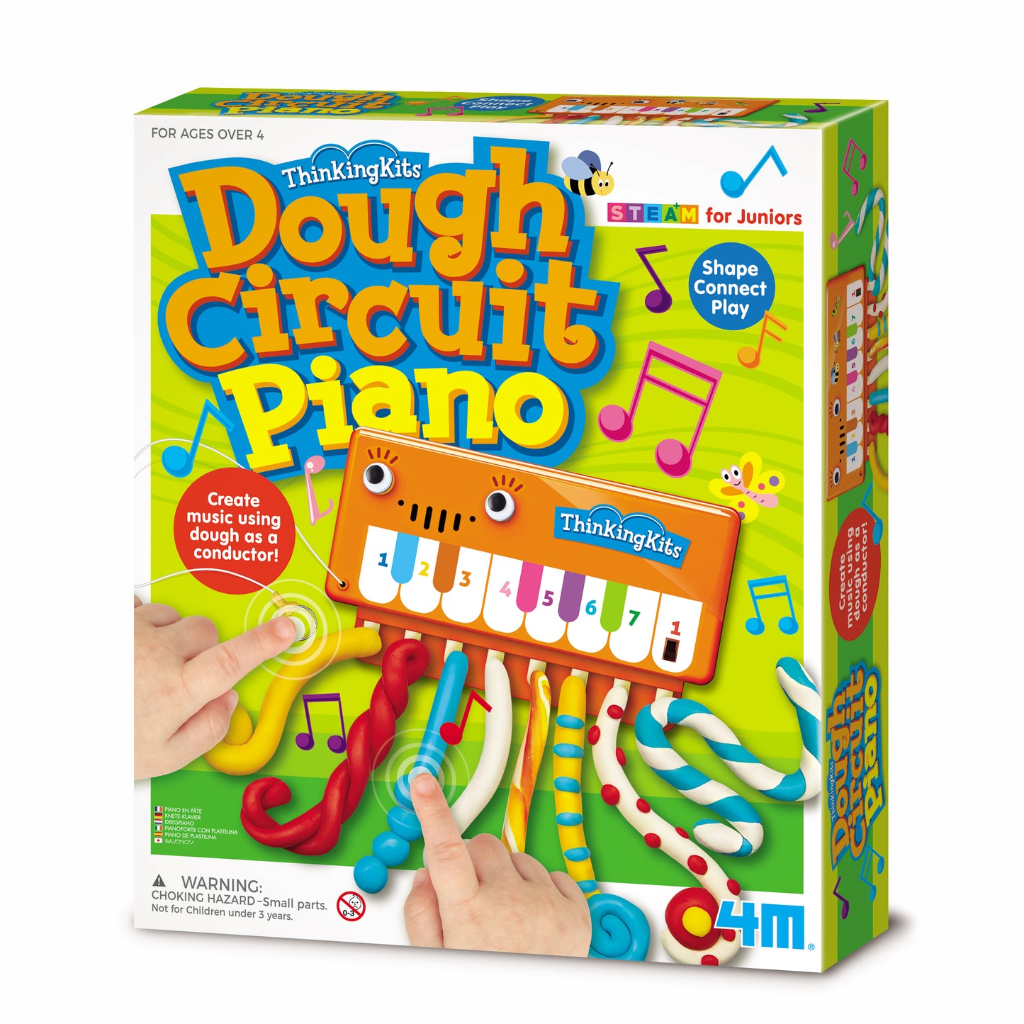 4M Dough Circuit Piano DIY STEM Music Science Experiment - tinkrLAB