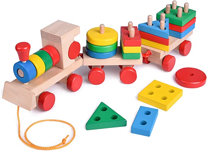 Geostack Wooden Train