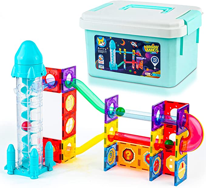 Play Brainy 72 Piece Marble Run