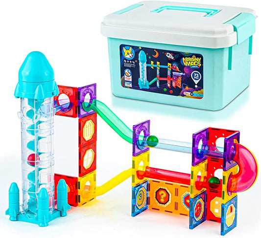 Play Brainy 72 Piece Marble Run