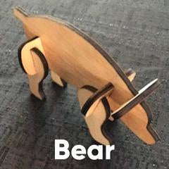 tinkrDIY: Bear Wooden Puzzle - tinkrLAB