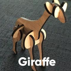 tinkrDIY: Giraffe Wooden Puzzle - tinkrLAB