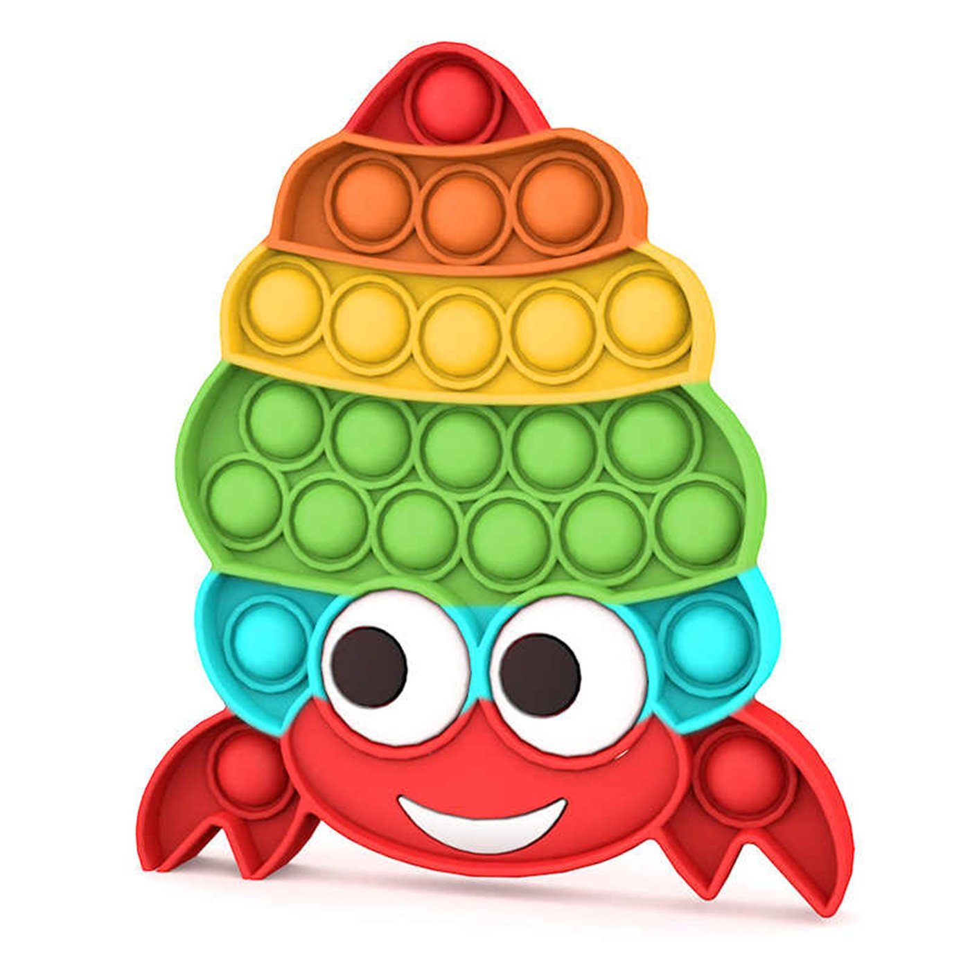 Rainbow Hermit Crab Pop It - tinkrLAB