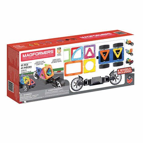 Magformers 41-piece Amazing Wheel Magnetic Building Set - tinkrLAB
