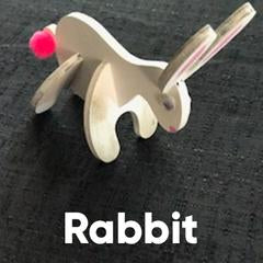tinkrDIY: Bunny Rabbit Wooden Puzzle - tinkrLAB