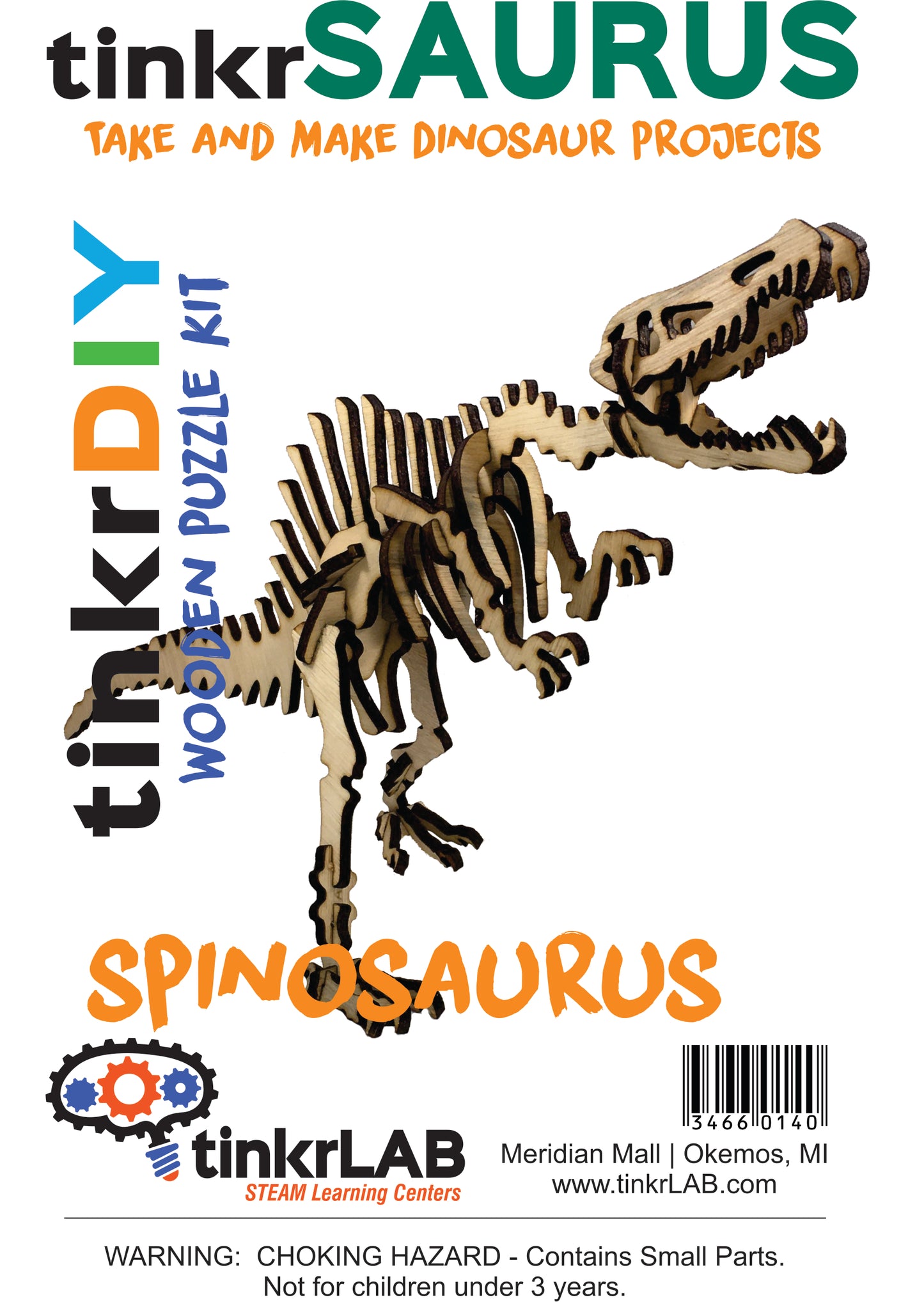 tinkrDIY: tinkrSAURUS - Spiniosaurus - tinkrLAB