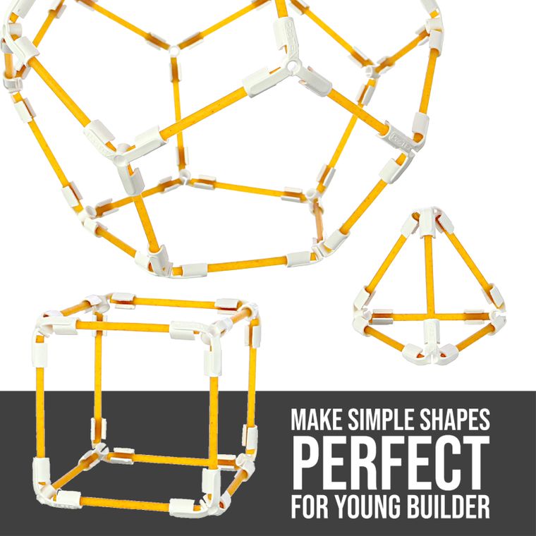 PasTEX Connectorz 3X120° Spaghetti STEM Building Toy - tinkrLAB