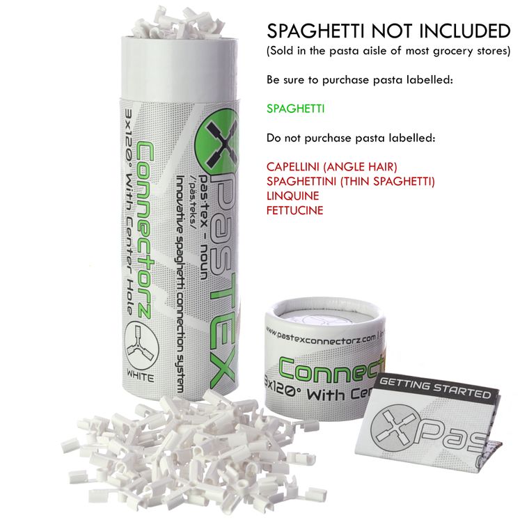 PasTEX Connectorz 3X120° Spaghetti STEM Building Toy - tinkrLAB