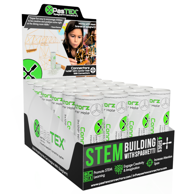 PasTEX Connectorz 3X120° Spaghetti STEM Building Toy - tinkrLAB