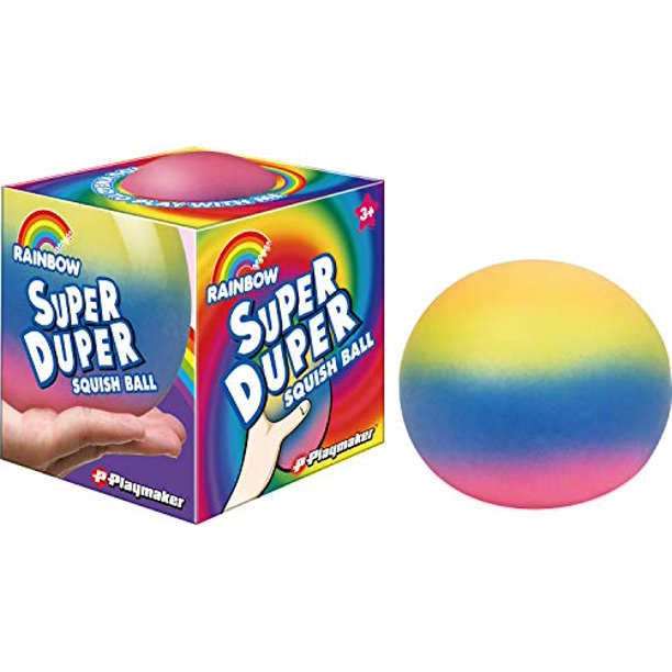 Rainbow Super Duper Squish Ball - tinkrLAB