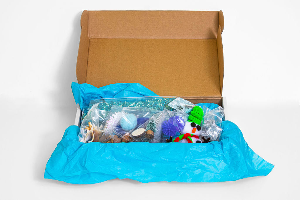 tinkrDIY: Sensory Box - Arctic Fluff - tinkrLAB