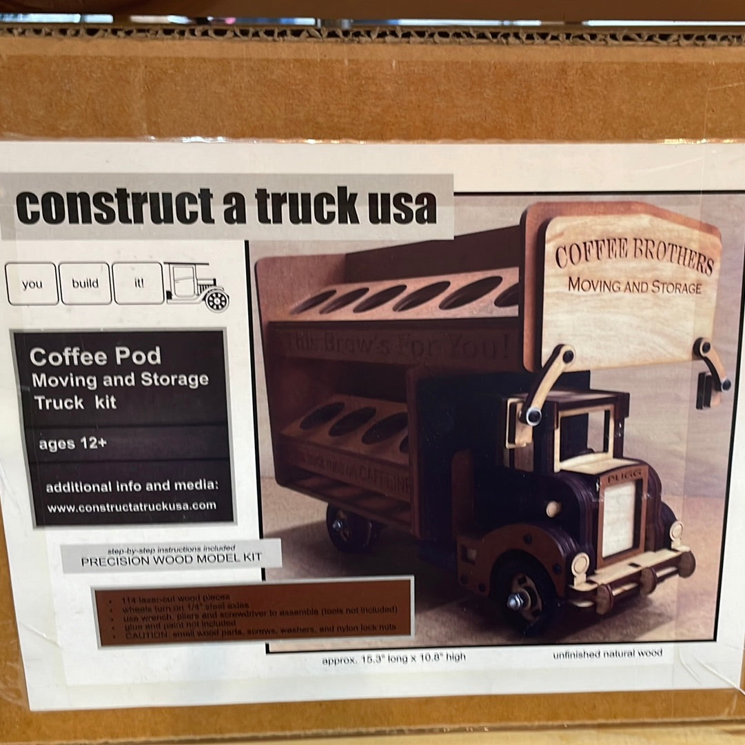 Construct A Truck: Coffee Pod Moving and Storage Truck Kit