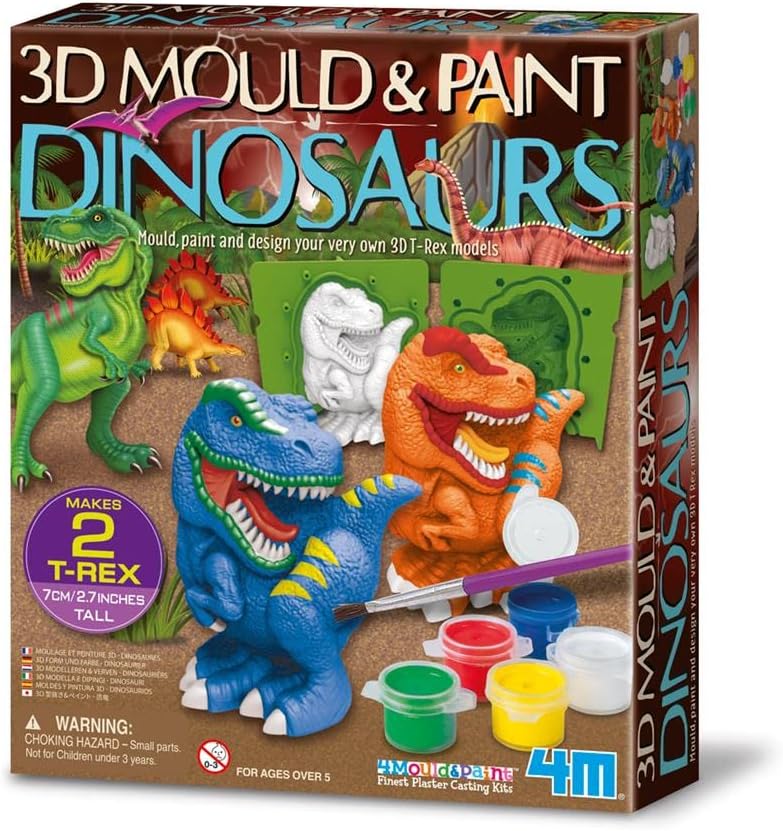 3D Mould and Paint: Dinosaurs
