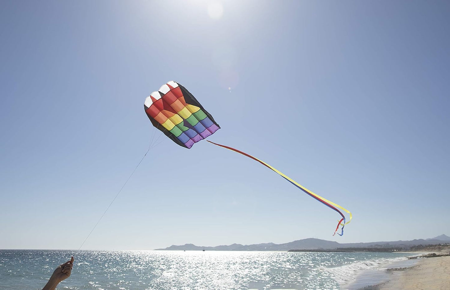 In the Breeze Rainbow Stripes 5.0 Parafoil Kite