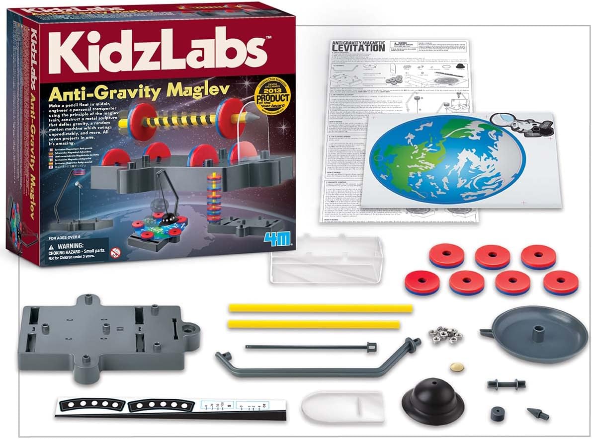 Kidzlabs:  Anti Gravity Magnetic Levitation Science Kit • 4M