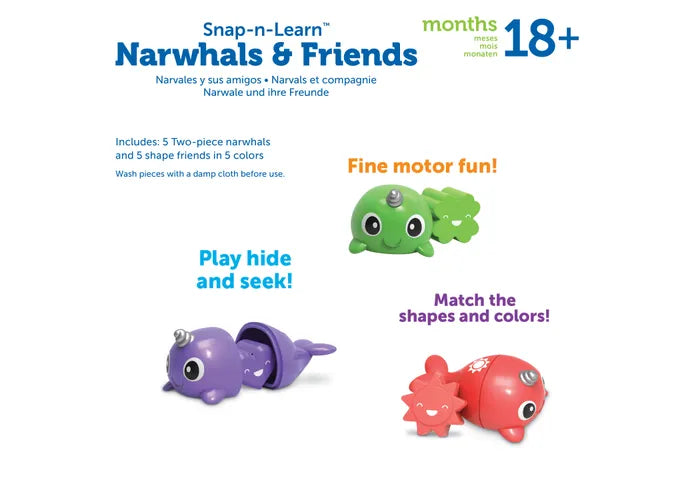 Snap-n-Learn™ Narwhals and Friends