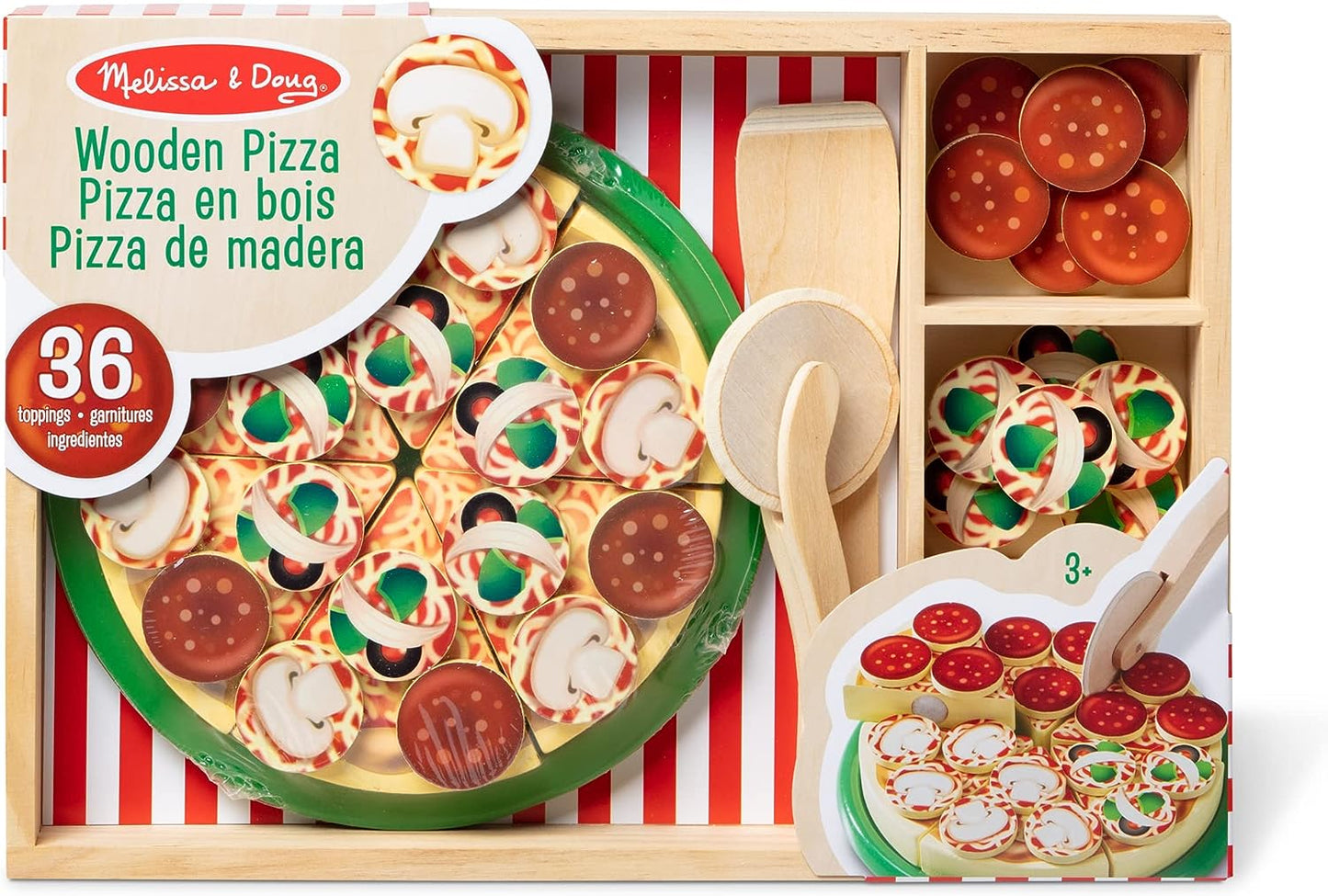 Wooden Pizza Play Food Set