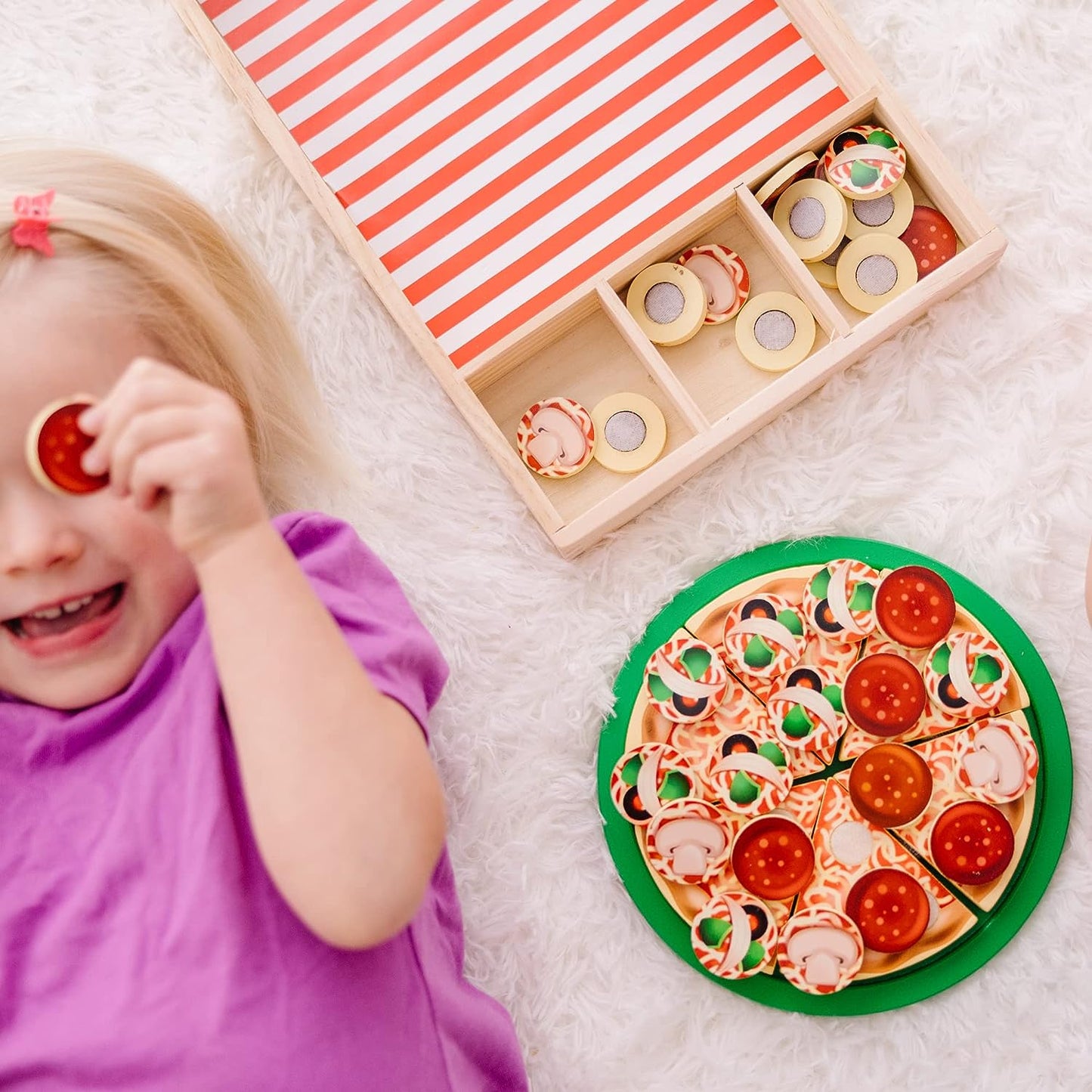 Wooden Pizza Play Food Set