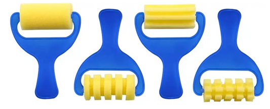 Sponge Paint Rollers for Toddlers - 4 Pack