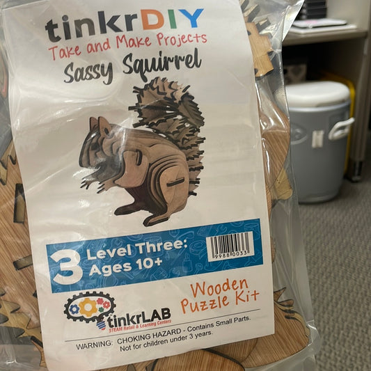 tinkrDIY: Sassy Squirrel Puzzle