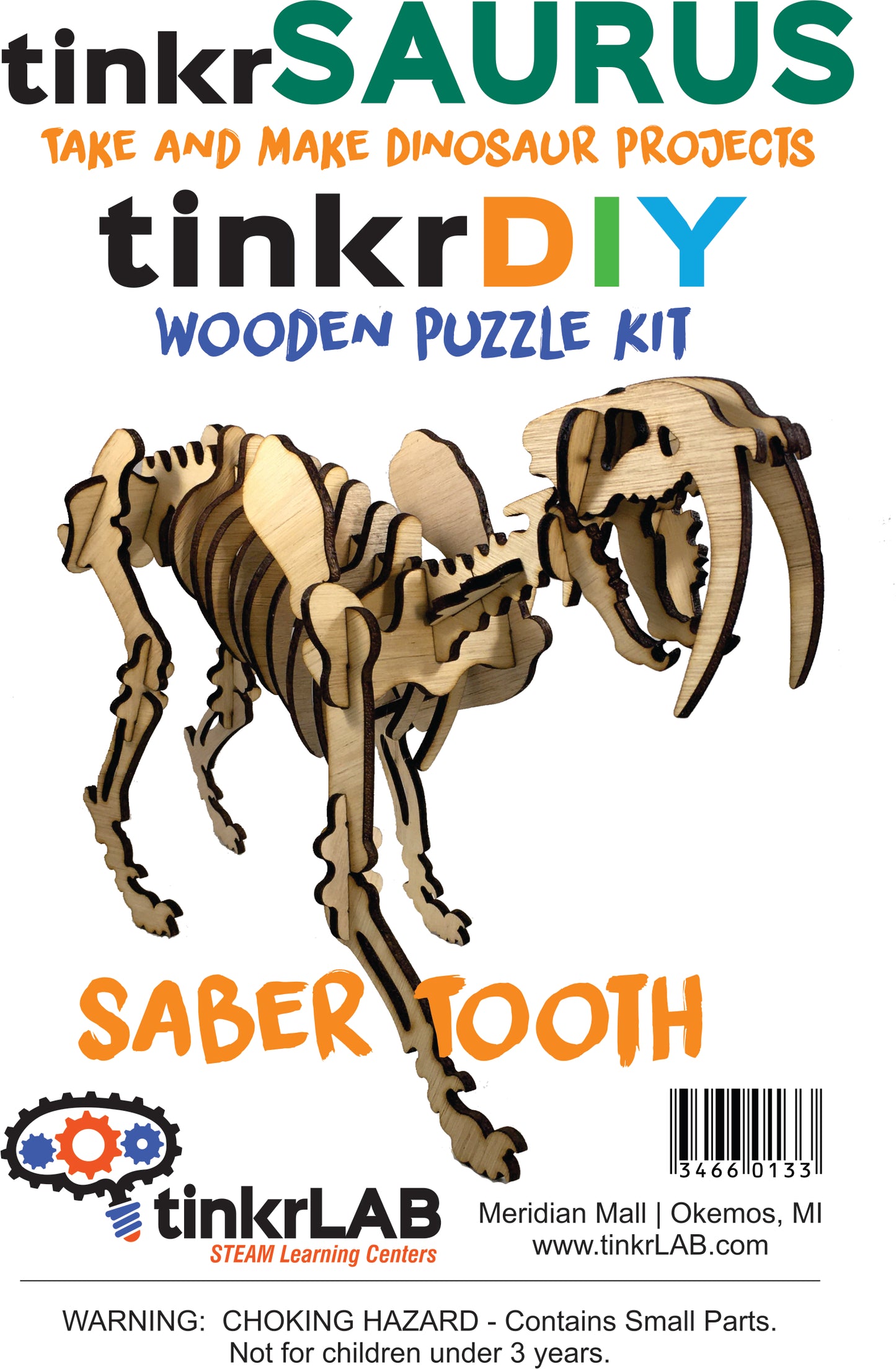 tinkrDIY: tinkrSAURUS Saber Tooth - tinkrLAB