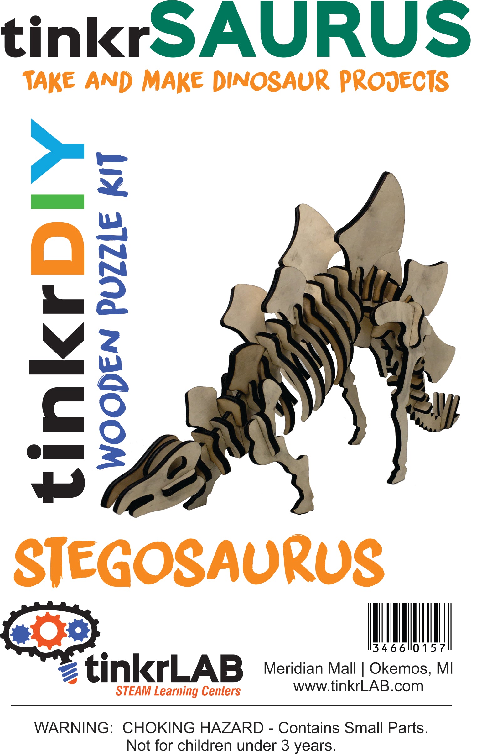tinkrDIY: tinkrSAURUS - Stegosaurus - tinkrLAB