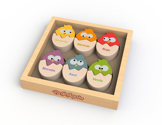 Bi-Lingual Colored Eggs - Begin Again - tinkrLAB