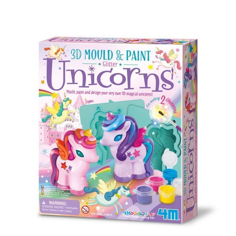 Mould and Paint Glitter Unicorns - tinkrLAB