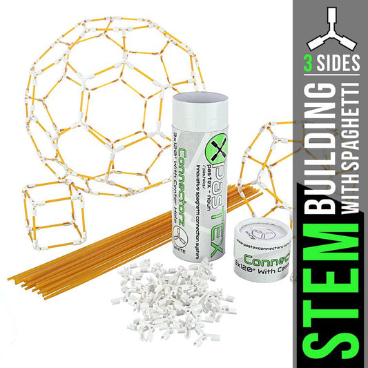 PasTEX Connectorz 3X120° Spaghetti STEM Building Toy - tinkrLAB