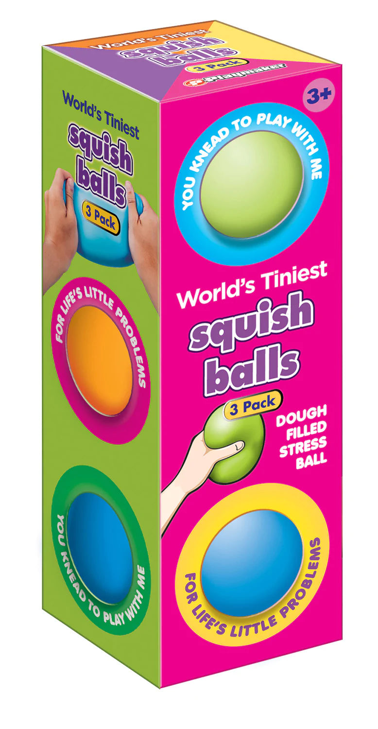 Worlds Tiniest squish balls 3-pack - tinkrLAB